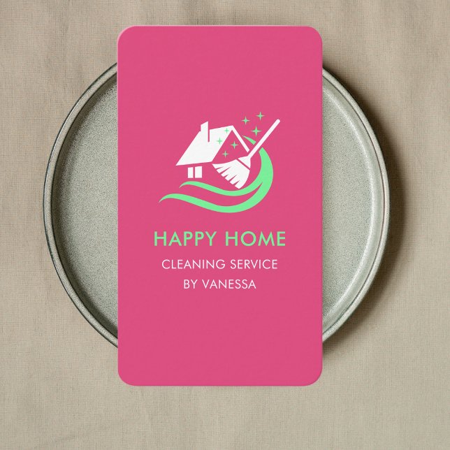 Berufliche Reinigungsdienste Logo Qr-Code Visitenkarte (Von Creator hochgeladen)