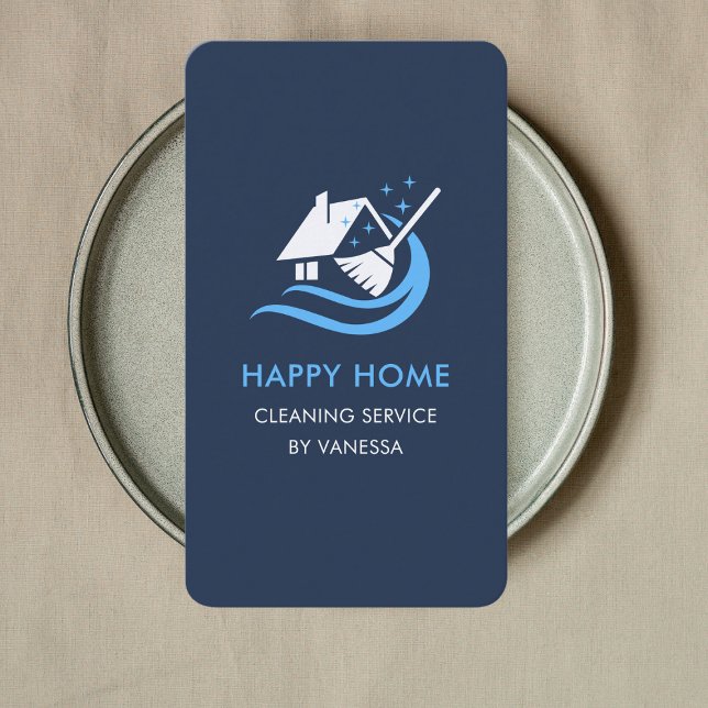 Berufliche Reinigungsdienste Logo Qr-Code Visitenkarte (Von Creator hochgeladen)