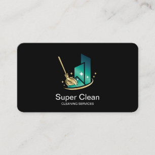 Berufliche ReinigungsHouse Services Business Card Visitenkarte