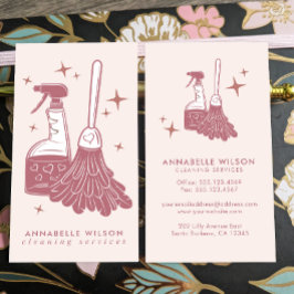 Berufliche Reinigungskarte für Haushaltshilfe Visitenkarte