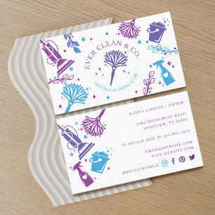 Berufliche Reinigungswerkzeuge/-artikel Visitenkarte