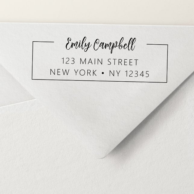 Berufliche Rücksendeadresse Minimalistisch Permastempel (Von Creator hochgeladen)