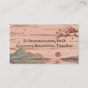 Berufliche Ruhe Visitenkarte