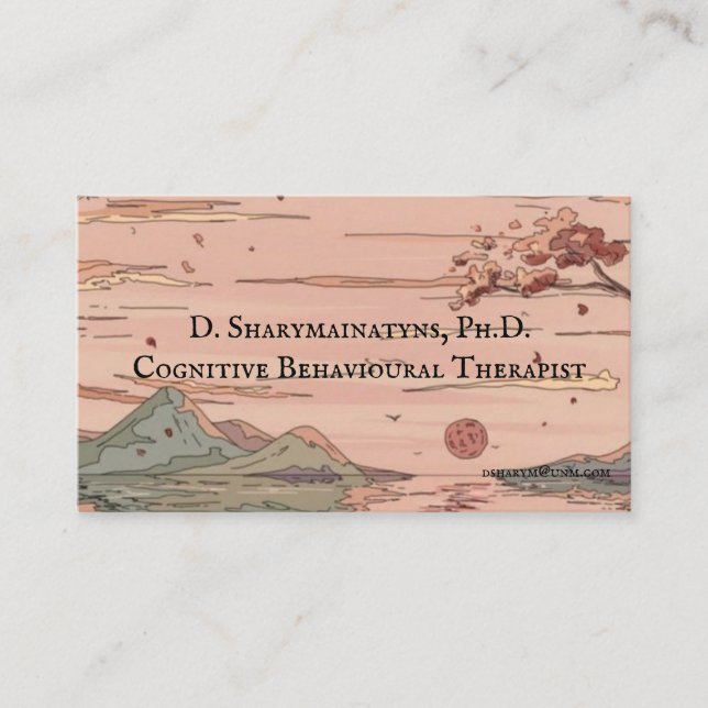 Berufliche Ruhe Visitenkarte (Vorderseite)