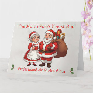 Berufliche Santa Business Card Mail Herr & Frau Cl Karte