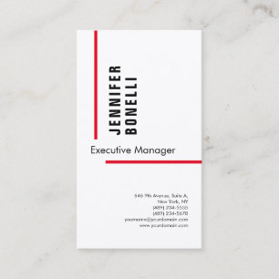 Berufliche schlicht-minimalistische moderne, trend visitenkarte