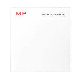 Berufliche Schlichte Minimalistisch Notizblock