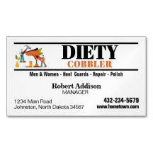 Berufliche Schuster Schuhreparatur-Visitenkarte