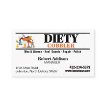 Berufliche Schuster Schuhreparatur-Visitenkarte