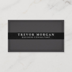 Berufliche schwarze Streifen Visitenkarte