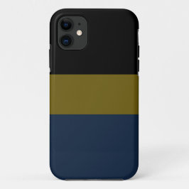 Berufliche schwarzolische blaue Streifen Case-Mate iPhone Hülle
