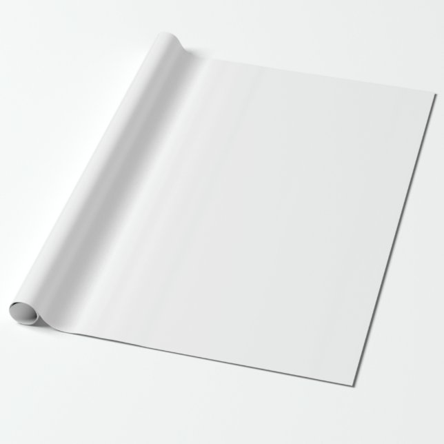 Berufliche Solid Snowy White Weihnachten Geschenkpapier (Ungerollt)