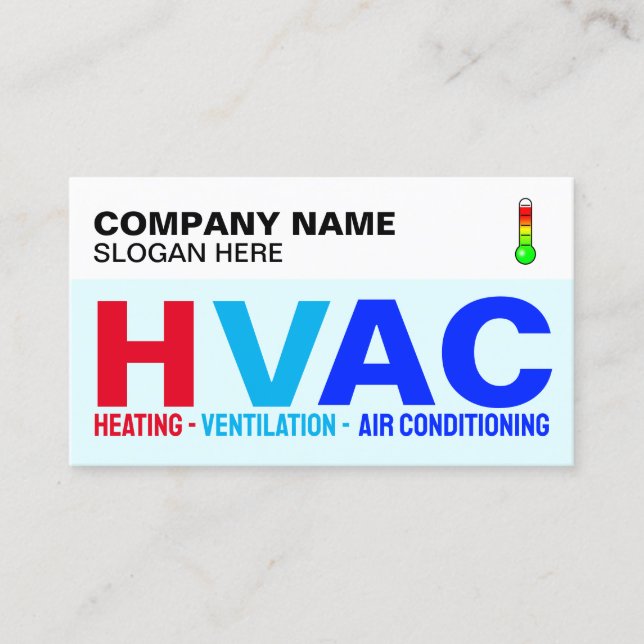 Berufliche Spezialisten (modernes Logo) HVAC Visitenkarte