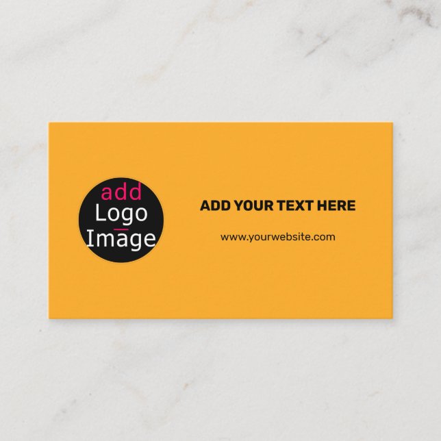 Berufliche Spezielle Makaroni & Käse Orange Begleitkarte (Vorderseite)