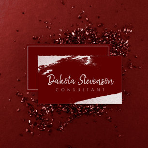 Berufliche Splash   Rote und rosa Farbe Visitenkarte