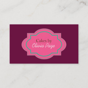 Berufliche Süßigkeiten Bäckerei Business Card Visitenkarte