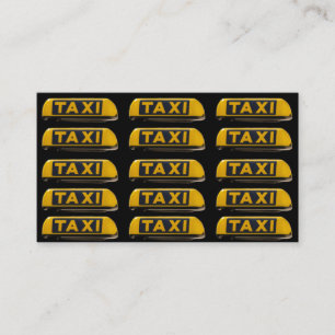 Berufliche Taxifahrerkarte Visitenkarte