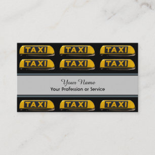 Berufliche Taxifahrerkarte Visitenkarte