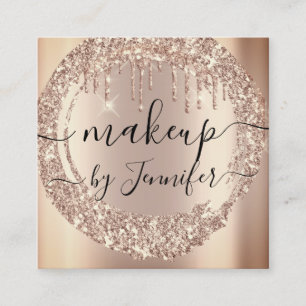 Berufliche Tropfen 6 Rose für benutzerdefinierte L Quadratische Visitenkarte