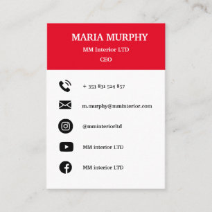 Berufliche und einfache Vorlage für Visitenkarten Visitenkarte