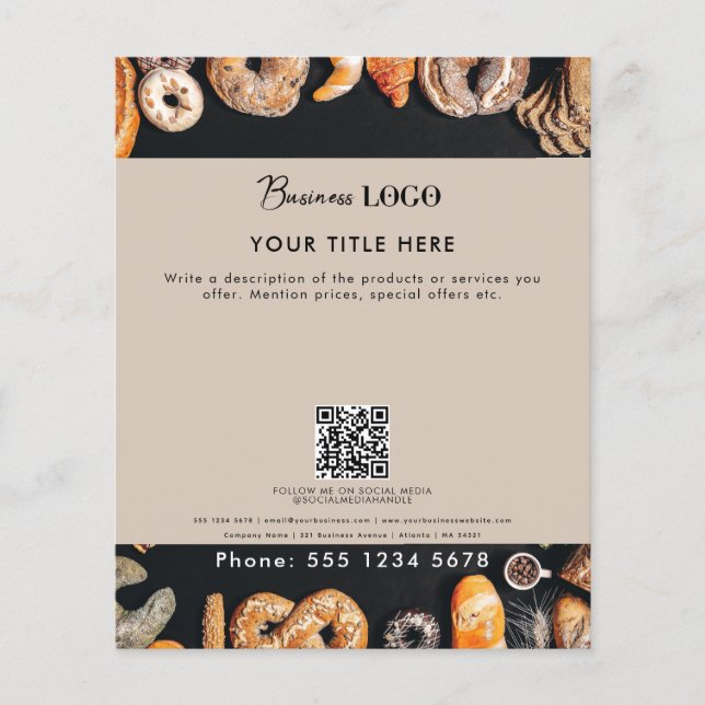 Berufliche Unternehmensförderung 2 Foto Beige Flyer (Vorne)