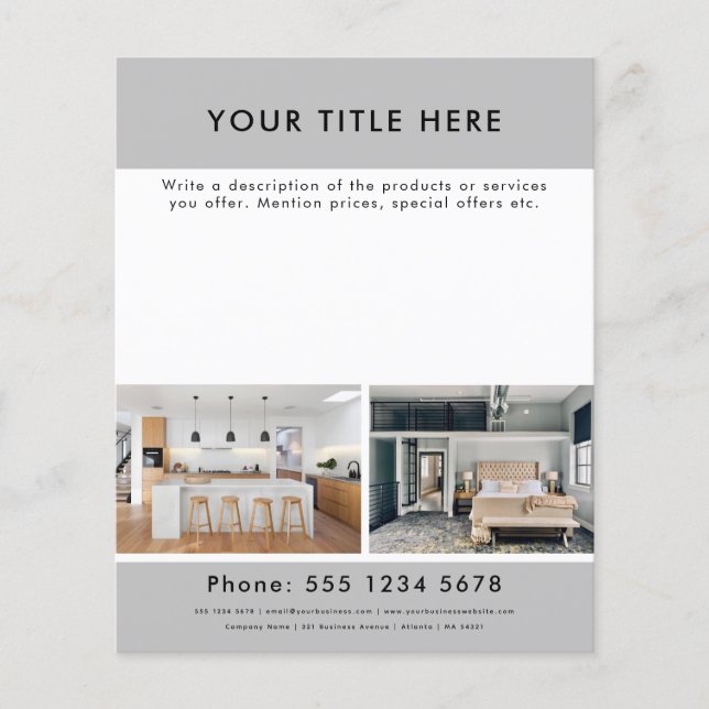 Berufliche Unternehmensförderung 2 Foto & Text Flyer (Vorne)