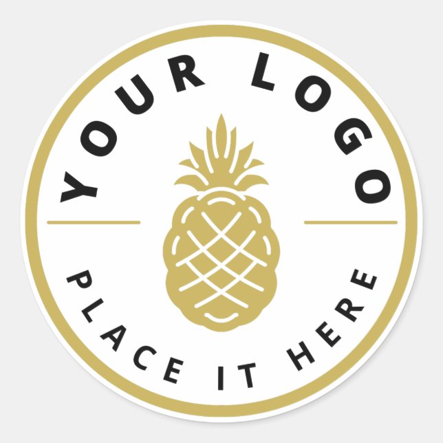 Berufliche Verpackung moderner Firmenlogos Runder Aufkleber (Vorderseite)