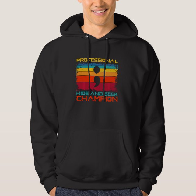 Berufliche versteckte und gesuchte Champion-Code-S Hoodie (Vorderseite)