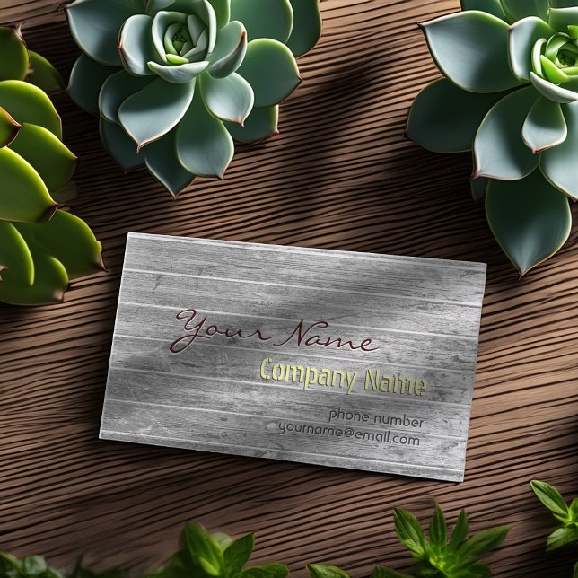 Berufliche Vintage moderne Holzkarten Visitenkarte (Von Creator hochgeladen)