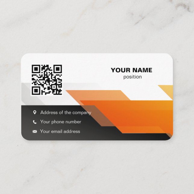 Berufliche Visitenkarte (Rückseite)