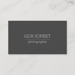 Berufliche Visitenkarte für Fotografen