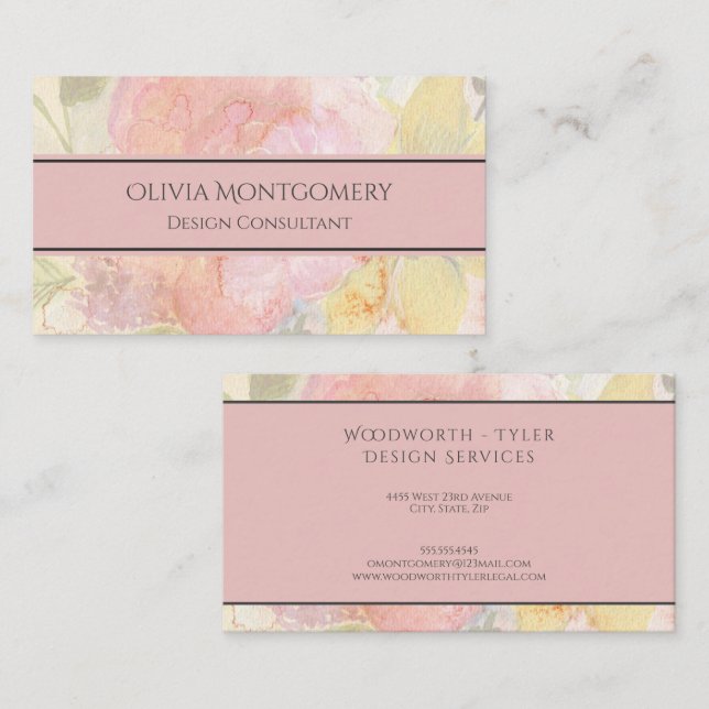 Berufliche Visitenkarte für modernes Design (Vorne/Hinten)