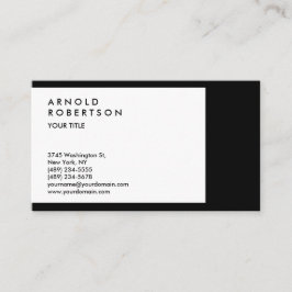 Berufliche Visitenkarte für Schwarz-weiße Grenzen