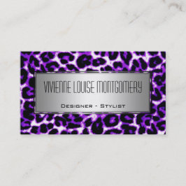 Berufliche Visitenkarte mit modernem Leopard