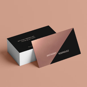 Berufliche Visitenkarte mit modernem Schwarzkupplg