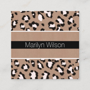 Berufliche Visitenkarte mit rosa Leopard drucken