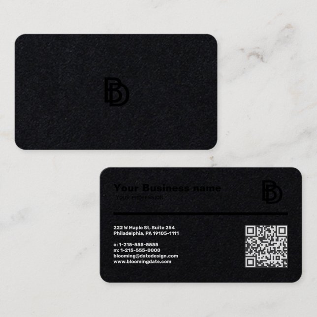 Berufliche Visitenkarte mit Ruler (cm) (Vorne/Hinten)