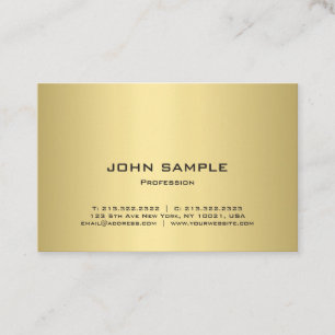 Berufliche Vorlage Elegantes Gold Aussehen modern Visitenkarte