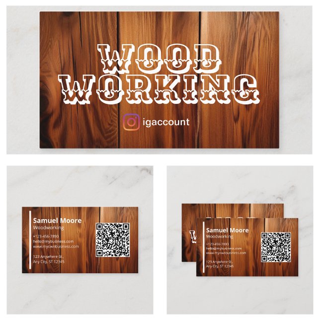 Berufliche Vorlagen der Holzbearbeitung Visitenkarte (Professional Woodworking Templates Business Card
)