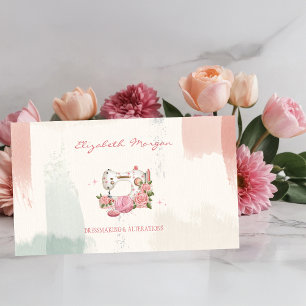 Berufliche Weißnähmaschine Katzenbürste Visitenkarte