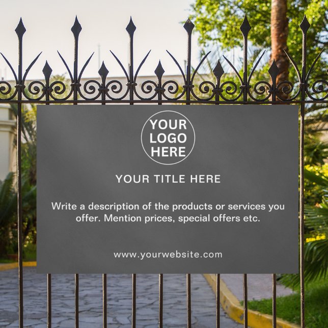 Berufliche Werbung für graue Firmenlogos Banner (Von Creator hochgeladen)