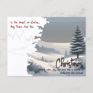 Berufliche Winterlandschaft Weihnachtsgeschäft Feiertagspostkarte