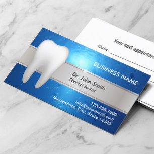Berufliche Zahnerstellung Terminkarte