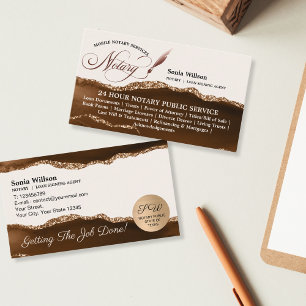 Beruflicher Agent für Notare und Darlehensuntersch Visitenkarte