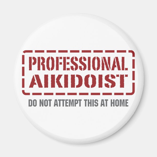 Beruflicher Aikidoist Magnet (Vorne)