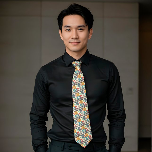 Beruflicher Apotheker Iconic Small Designed Krawatte (Von Creator hochgeladen)