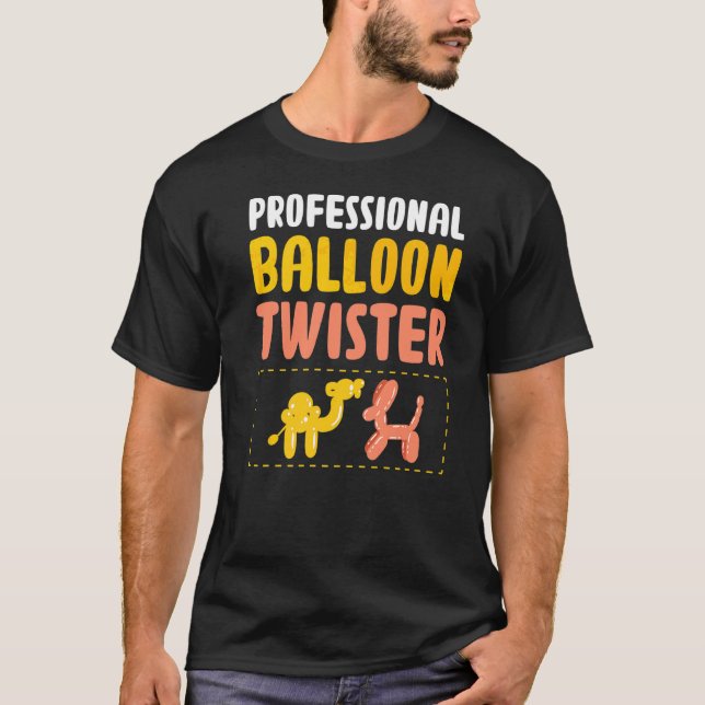 Beruflicher Ballon Twisting Balloon Modeling A T-Shirt (Vorderseite)