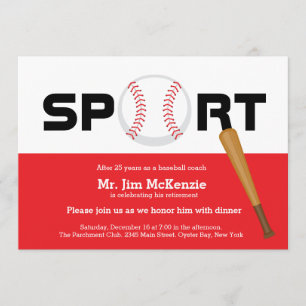 Beruflicher Baseballtrainer Einladung