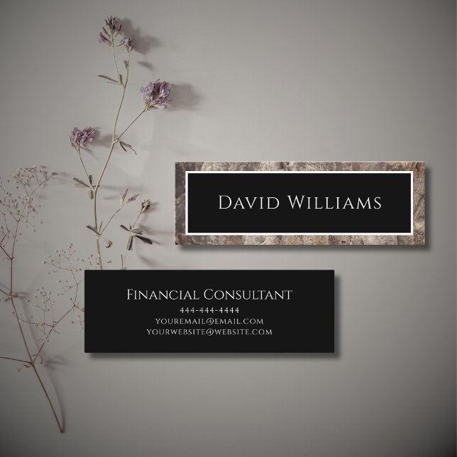 Beruflicher Berater Moderner Marmor Mini Visitenkarte (Von Creator hochgeladen)