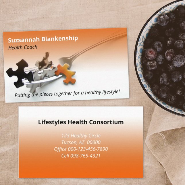 Beruflicher Beruf für ein gesundes Leben Visitenkarte (Von Creator hochgeladen)